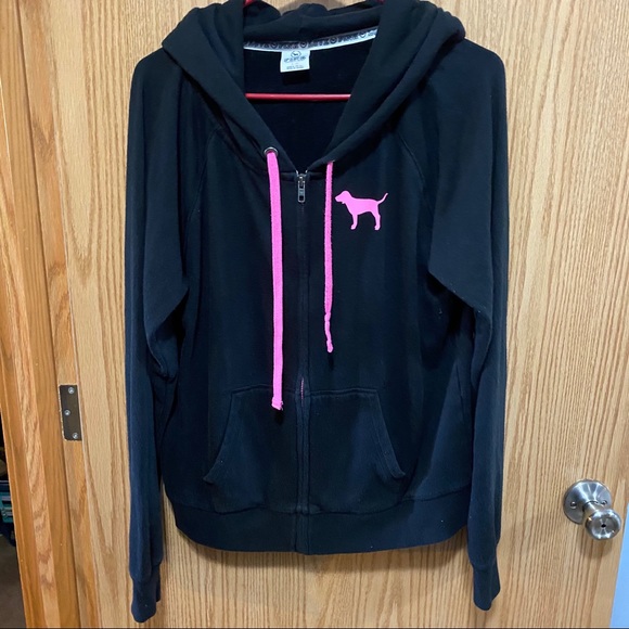 PINK Victoria's Secret Tops - PINK Victoria’s Secret Zip Up Hoodie